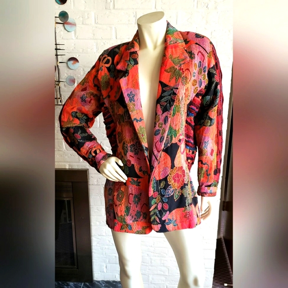 CACHE | TAPESTRY JACKET/SWEATER Combo - Picture 1 of 6